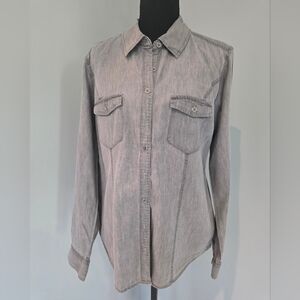 Style & Co. Charcoal Denim Shirt